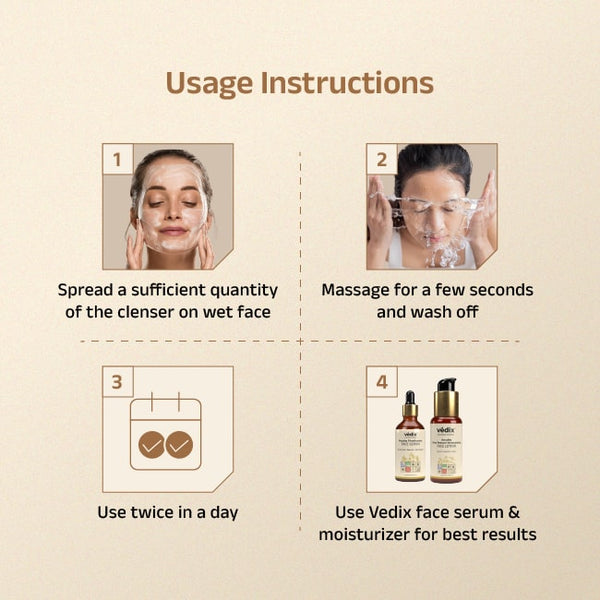 Anuva Face Wash With Oatmeal & Aloe Vera