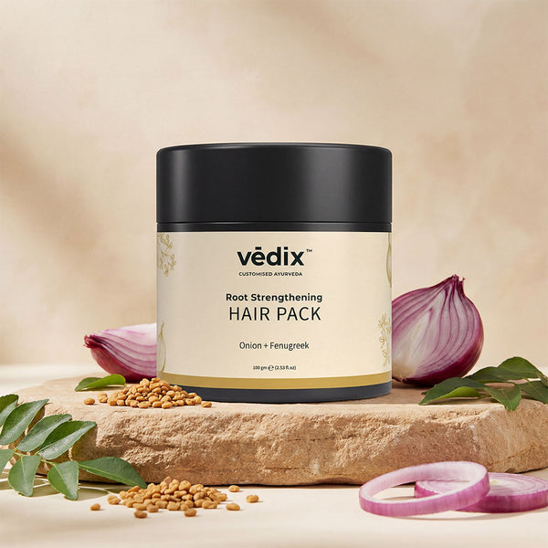 Root Strenghtening Hair Pack With Onion & Fenugreek