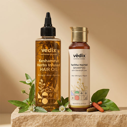 Keshamrut Oil & Shampoo Combo